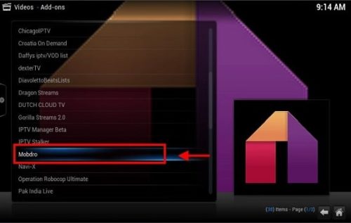 Meilleurs compléments Kodi pour le sport - mobdro