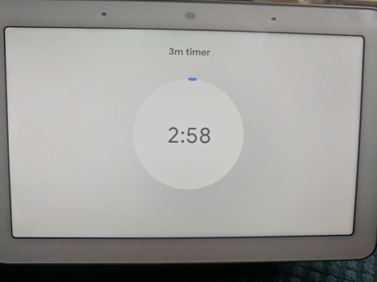 définir une minuterie sur Nest Hub et Google Home