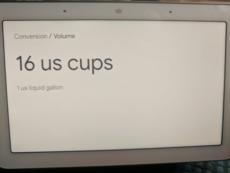 Convertir des unités à l'aide de Google Home